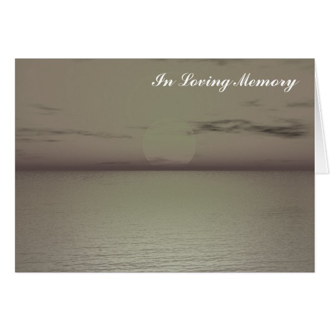 「In loving Memory」カード (正面横)