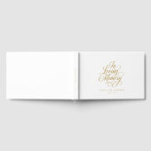 「In Loving Memory」スクリプトフォント記念の葬儀 ゲストブック (全面)