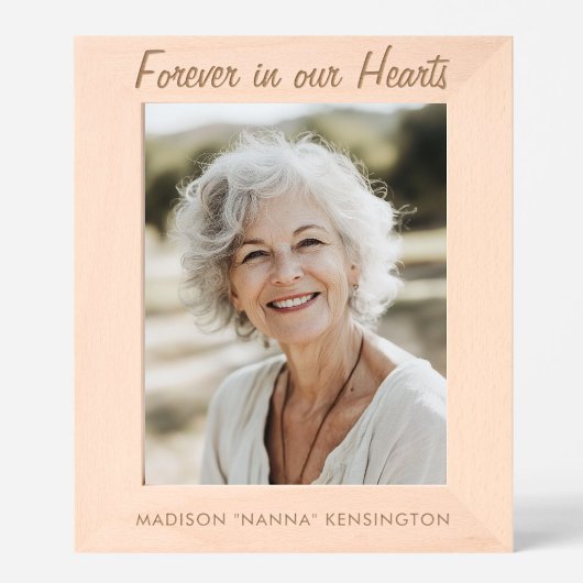 In Loving Memory パーソナライズされた Nameカスタム文字 レーザー彫刻フレーム