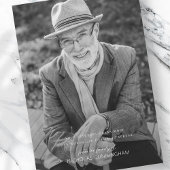 In Loving Memory モダン Photoエレガント Memorial サンキューカード