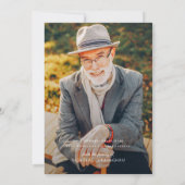 In Loving Memory モダン Photoエレガント Memorial サンキューカード (裏面)