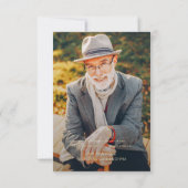 In Loving Memory モダン Photoエレガント Memorial サンキューカード (裏面)