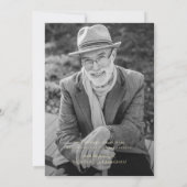 In Loving Memory モダン Photoエレガント Memorial サンキューカード (裏面)