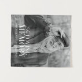 In Loving Memory モダン Photoエレガント Memorial タペストリー (正面(横))