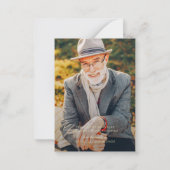 In Loving Memory モダン Photoエレガント Memorial ノートカード (裏面)