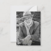 In Loving Memory モダン Photoエレガント Memorial ノートカード (裏面)