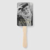In Loving Memory モダン Photoエレガント Memorial ハンドファン (裏面)