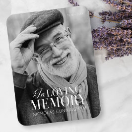 In Loving Memory モダン Photoエレガント Memorial マグネット