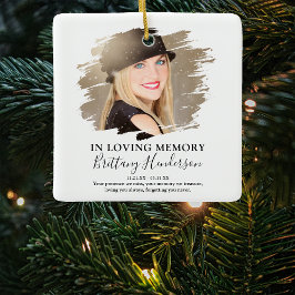 In Loving Memory | 写真入りメモリアルクリスマスオーナメント セラミックオーナメント