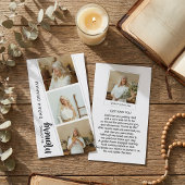 In Loving Memory 4 Photo Prayer 名刺