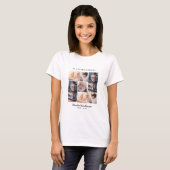 In Loving Memory 5 枚の写真の葬儀デザイン Tシャツ (正面フル)