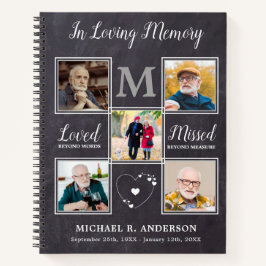 In Loving Memory 5 Photo Budget葬儀GuestBook ノートブック