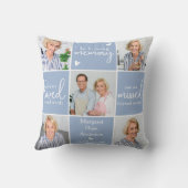 In Loving Memory 5 Photo Collage カスタム Memorial クッション (裏面)