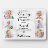 In Loving Memory 6フォト悔やみや弔慰メモリアル フォトプラーク (正面)