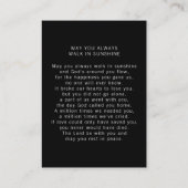 In Loving Memory | 8 Photo Collage Memorial コーリングカード (裏面)