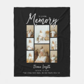 In Loving Memory | 8 Photo Collage Memorial フリースブランケット (正面)