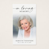 In Loving Memory Beach Photo Funeral Prayer Cards (正面)