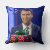 In Loving Memory: Charlie Kirk Christmas Pillow クッション (正面)