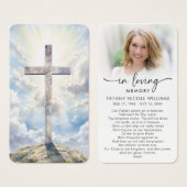 In Loving Memory Christian Prayer Cards (正面&裏面)