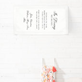 "In Loving Memory" Classic Wedding Memorial 横断幕 (インサイチュ)