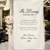 "In Loving Memory" Classic Wedding Memorial Beige 横断幕