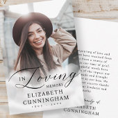 In Loving Memory Cloudsメモリアルモダン写真 サンキューカード