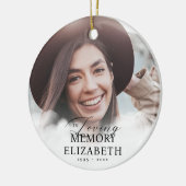 In Loving Memory Clouds記念写真モダン集 セラミックオーナメント (左)