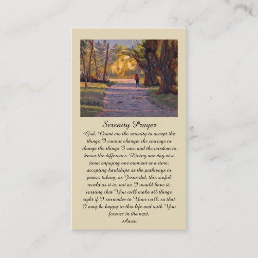 In Loving Memory Country side Memorial Card 名刺 (正面)