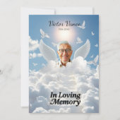 In Loving Memory,Custom card, rip, tribute,  招待状 (正面)