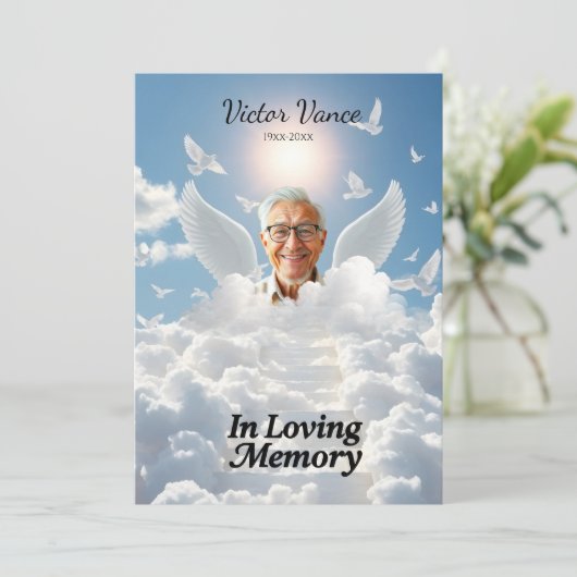 In Loving Memory,Custom card, rip, tribute, 招待状 (スタンド正面)