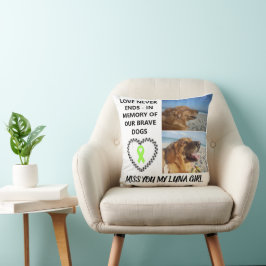 In Loving Memory - Custom Dog Tribute クッション
