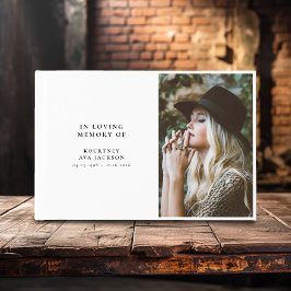 In Loving Memory Custom Photo ゲストブック