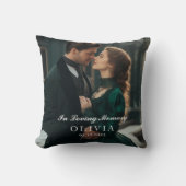 In Loving Memory Custom Photo Square クッション (正面)