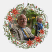 In Loving Memory Dad Picture Memorial  オーナメントカード (正面)