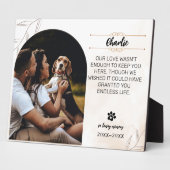 In Loving Memory Dog Photo Plaque – 8x10 With Ease フォトプラーク (側面)