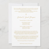 In Loving Memory Elegant Custom Couple's Funeral  招待状 (裏面)