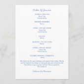 In Loving Memory Elegant Funeral Photo Program  プログラム (裏面)