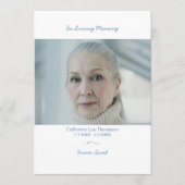 In Loving Memory Elegant Funeral Photo Program  プログラム (正面)