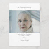 In Loving Memory Elegant Funeral Photo Program  プログラム (正面)