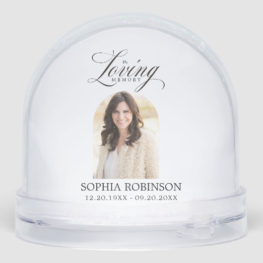 In Loving Memory Elegant Script Memorial (裏面)