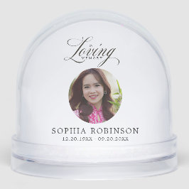 In Loving Memory Elegant Script Memorial