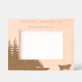 In Loving Memory Fisherman Custom Memorial レーザー彫刻フレーム (正面)