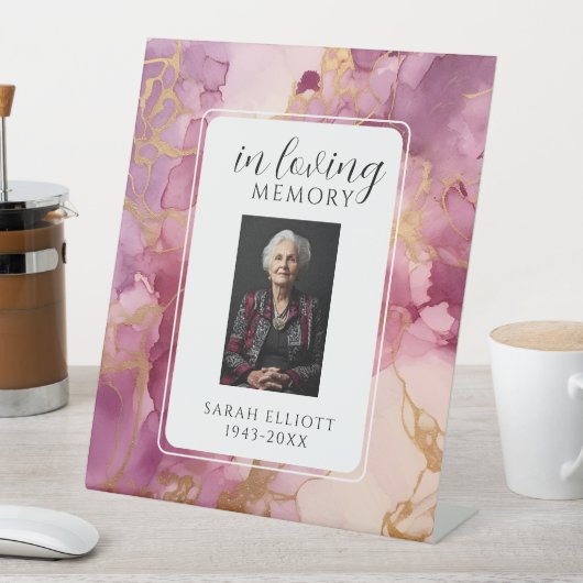In Loving Memory Foam Board with Photo | Personali 台座サイン (インサイチュ)