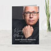 In Loving Memory Full Photo Memorialプログラム プログラム (正面)