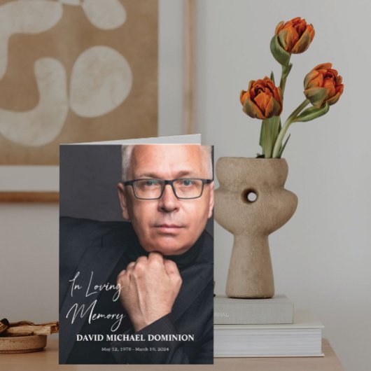 In Loving Memory Full Photo Memorialプログラム プログラム