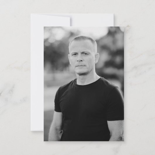 In Loving Memory Funeral Memorial Keepsake Card (裏面)