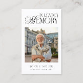 In Loving Memory Funeral Memorial Prayer Card 名刺 (正面)