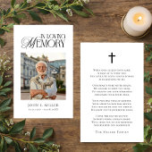 In Loving Memory Funeral Memorial Prayer Card 名刺