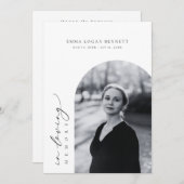 In Loving Memory Funeral Order Of Service Program プログラム (正面/裏面)