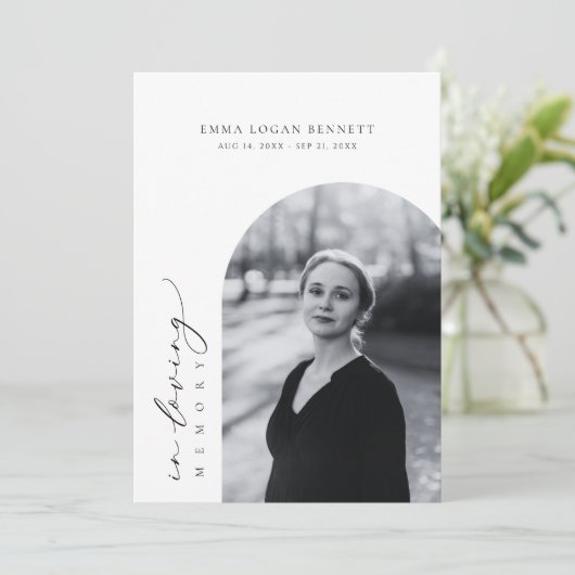 In Loving Memory Funeral Order Of Service Program プログラム (スタンド正面)